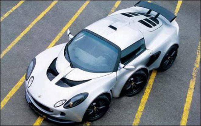 Lotus six wheel car mods