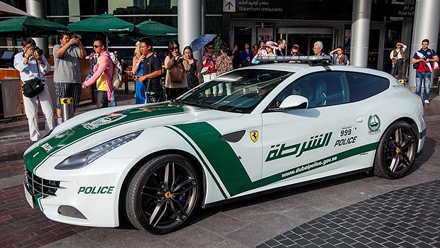 Ferrari Police car white fastest police car