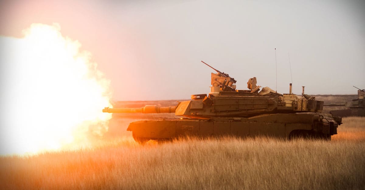 M1 Abrams - An M1A2 Abrams tank conducts live-fire training Dec. 14, 2017-
