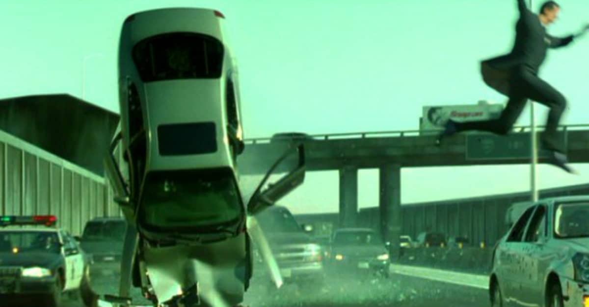The Matrix Reloaded Car Chase