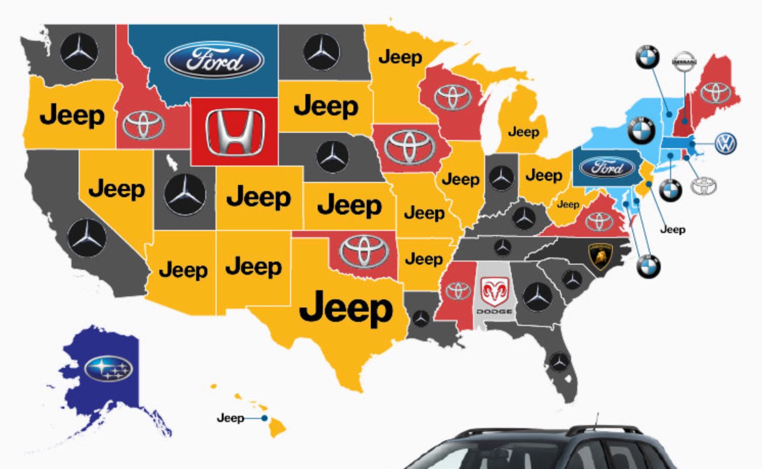 here-are-the-most-popular-cars-in-each-state-automotive