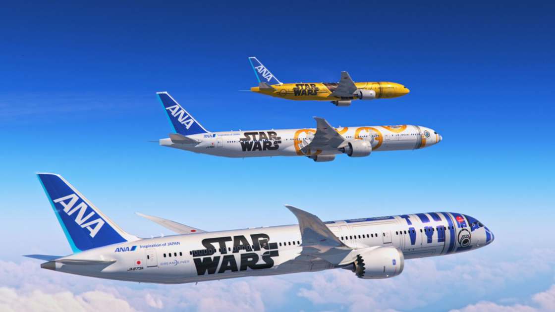 Star Wars custom painted aircraft