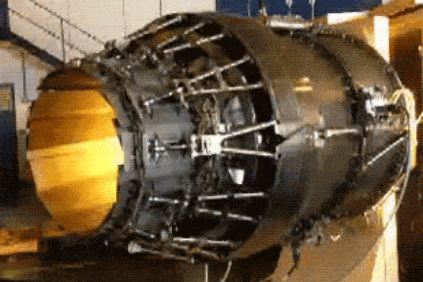 thrust controller on a military fighter jet engine