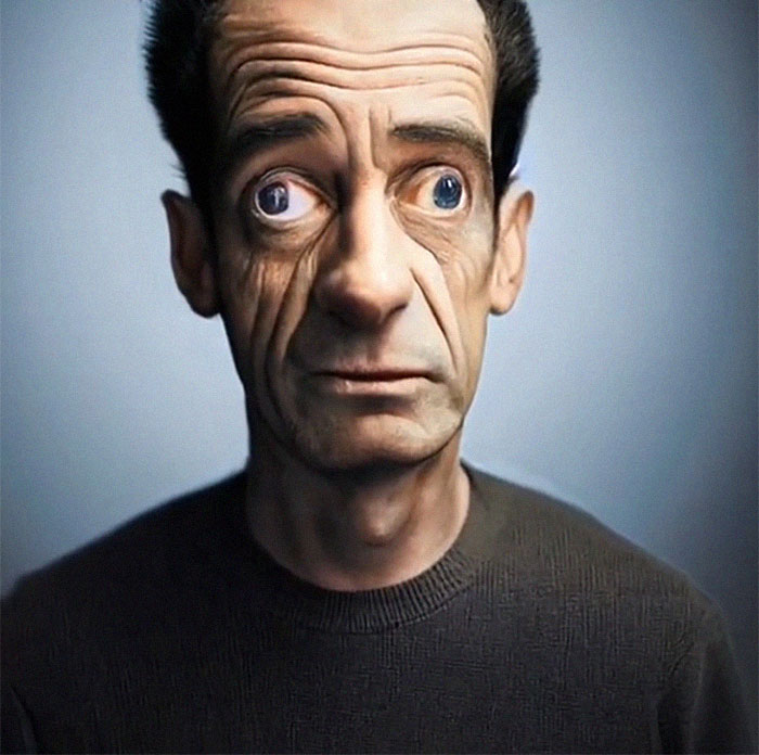ai simpsons characters as humans lenny